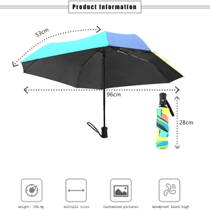 Heavy duty custom <b>umbrella</b> with logo printing upf SPF 50+ square compact <b>umbrella</b> with automation button <b>umbrellas</b> - Product Image 3