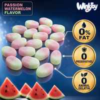 Groothandel Zure Zweedse Snoepjes Mini Ovaal Aardbei Vanille Passievrucht Watermeloen Vegan Halal US EU Conform Winkel