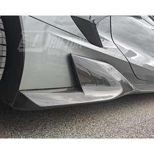 Jupes latérales en fibre de carbone entièrement visibles style AD pour Chevrolet Corvette C8 Stingray Z51 2020-2026 - Kits carrosserie - Product Image 4