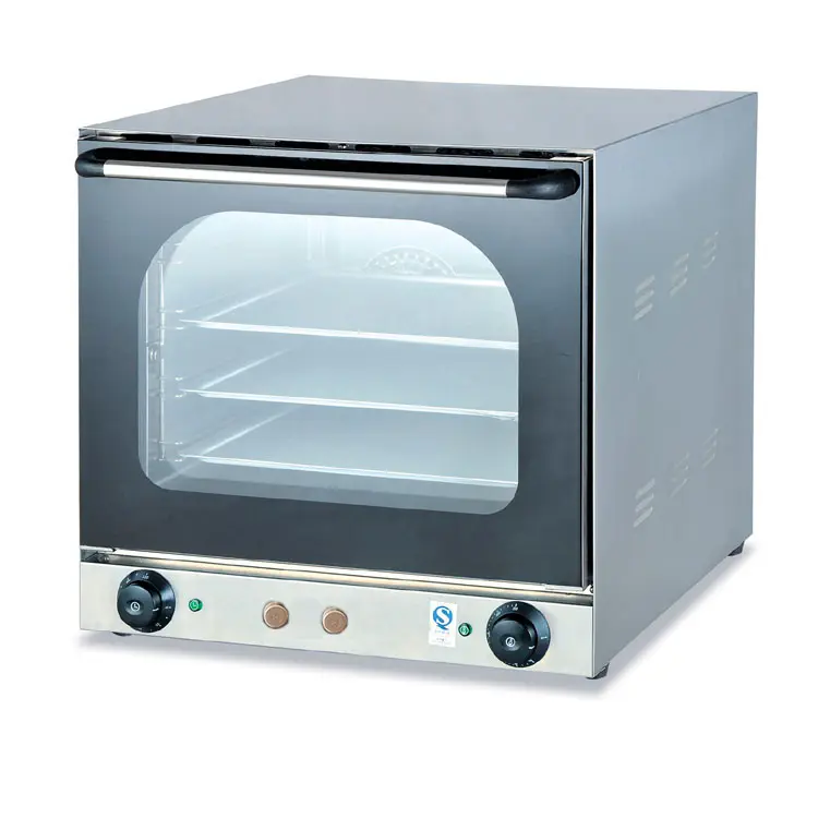 Horno eléctrico de circulación de aire caliente, equipo de catering comercial, horno de panadería con regulador