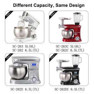 Sistema de Cocina 3 en 1 SOHEF de 5L y 1000W con Batidora de Varillas Programable, Bloqueo de Seguridad, Control LED y Base con 4 Ventosas - Product Image 4