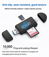 USB 3,0 2,0 Micro Iluminación Tipo C Multi-Puerto 4 en 1 universal SD TF Lector de tarjetas Adaptador OTG para Android Mobile iPhone iPad Laptop