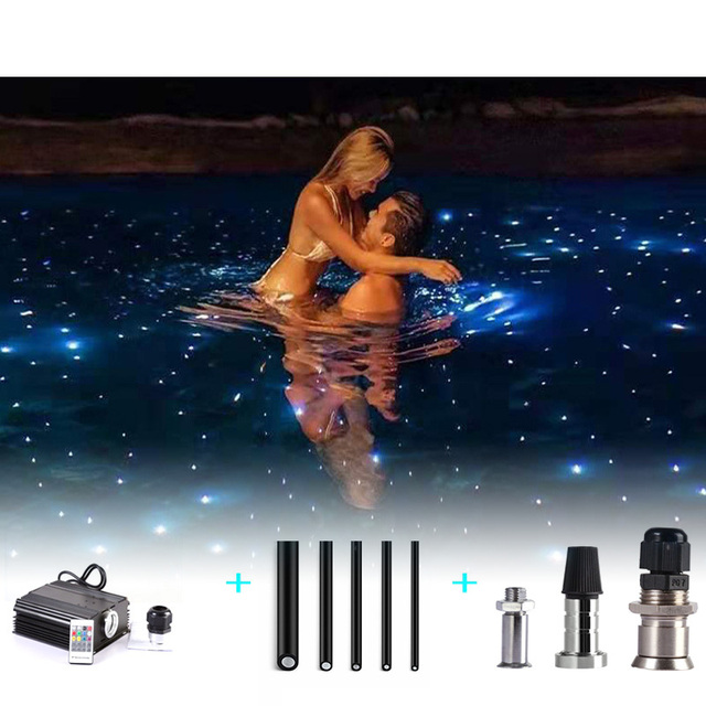 OEM Remote Control RGB Colors Changing Ceiling Decoration Headliner Fiber Optic Cable Swimming Pool Light Led Fiber Optic Lights