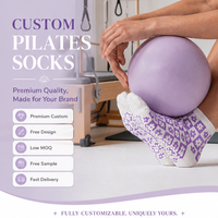 Chaussettes de yoga antidérapantes pour femmes, chaussettes de yoga en coton, chaussettes de yoga avec logo personnalisé, chaussettes de yoga pour Pilates, gym, fitness