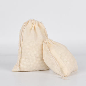 Customizable Logo Cotton Muslin Drawstring <b>Bag</b> 10*12cm DIY Craft Wedding Party Favor Packaging Recyclable Cosmetic Use - Product Image 4