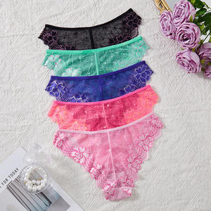 Nouvelles culottes sexy en dentelle brodée respirante pour femmes, style européen et américain, maille charmante, lingerie mature tendance - Product Image 2