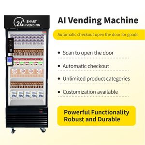 Distributeur Automatique Réfrigéré Intelligent 550FT à Écran Tactile pour Aliments Surgelés, Noir, Autonome, Dégivrage Automatique - Product Image 3