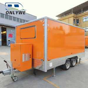 12ft 모바일 치킨 케밥 바베큐 음식 트럭 오렌지 모바일 타코 핫도그 패스트 푸드 트레일러 전체 주방 장비 판매 - Product Image 4