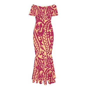 Robe de soirée maxi moulante rose tendance pour femme, élégante, à épaules dénudées, grande taille, idéale pour <span class=keywords><strong>les</strong></span> cocktails et événements formels - Product Image 3