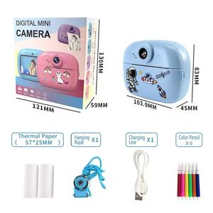 4800W MOS 센서 키즈 즉석 인화 카메라, 2.4인치 화면 휴대용 HD 디지털 카메라, 유아용 여행 장난감 선물 - Product Image 5