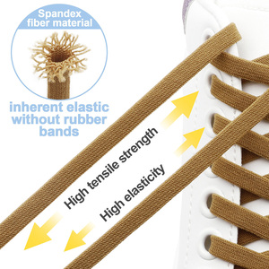 Lacets élastiques personnalisés sans nœuds 8 mm – Confort et commodité pour baskets (enfants/adultes) – Remplacement rapide et gain de temps au quotidien - Product Image 2