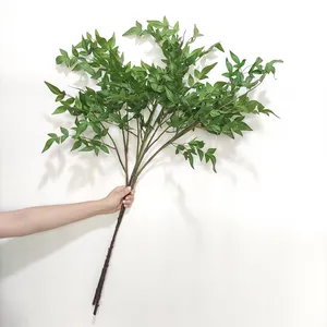 искусственные растения, Nandin, украшение для дома, искусственный, настоящий на ощупь, японский колокольчик, растительный лист