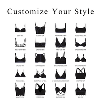 Conjunto de lencería sexy de encaje para mujer, sujetador de talla grande ajustable con relleno y bragas para uso diario