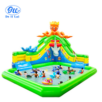 Grande piscine gonflable en forme de pieuvre, parc aquatique pour enfants, équipement de toboggan aquatique, piscine de pêche gonflable, piscine de pêche, piscine de jeux