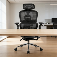 Chaise de bureau ergonomique de luxe à dossier moyen, pivotante, réglable en hauteur, avec coussin en velours pour une longue séance assise confortable