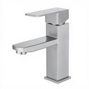 Classic Single-Hole Square Spout Single Handle Basin Mixer Faucet Ceramic Valve Core Modern Design Zinc Alloy for Bathroom - Product Image 3