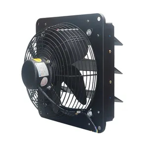 10/12/14/16 Inch Whole Sale Cigarette Smoking Room Bbq Exhaust Fan with Auto Shutter High Speed Indoor Silent Ventilation Fan