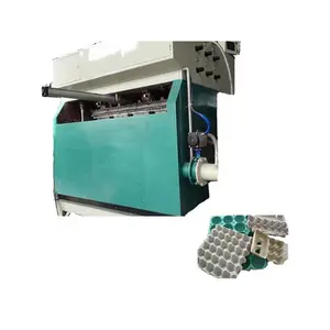 Oude Kartonnen Doos Recycling Papier Ei Lade Schoen Boom Koffie Bekerhouder Lade Maken Vergeldende Kleine Papier Pulp Molding Machine