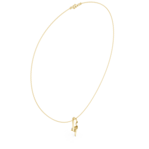 Collar con Colgante de Diamante Solitario en Forma de Lágrima Retorcida, Muy Popular, para Mujer, Joyería Casual para Fiestas, al Mejor Precio - Product Image 3