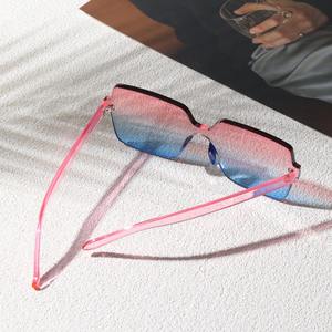 نظارات شمسية بتصميم جديد بدون إطار نظارات شمسية متدرجة أنيقة شفافة UV400 - Product Image 6