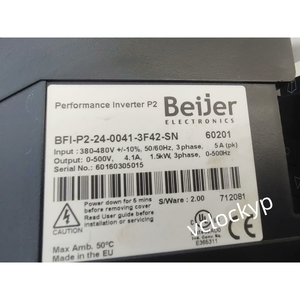 Inversor de Rendimiento Beijer P2 BFI-P2-24-0041-3F42-SN Trifásico Usado - Product Image 1