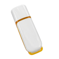 Unidad Flash USB de Plástico de 32 GB USB 3.0 Compatible con Windows/Mac con Tapa Antipérdida Blanca