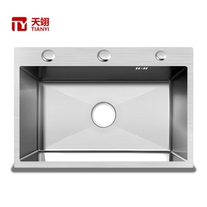 Handmade Stainless Steel <b>Kitchen</b> <b>Sink</b> Anti-overflow Design Rectangular Single Bowl <b>Kitchen</b> <b>Sink</b> - Product Image 1
