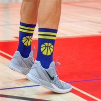 Chaussettes de sport respirantes pour hommes avec logo personnalisé et chaussettes de basketball haut de gamme
