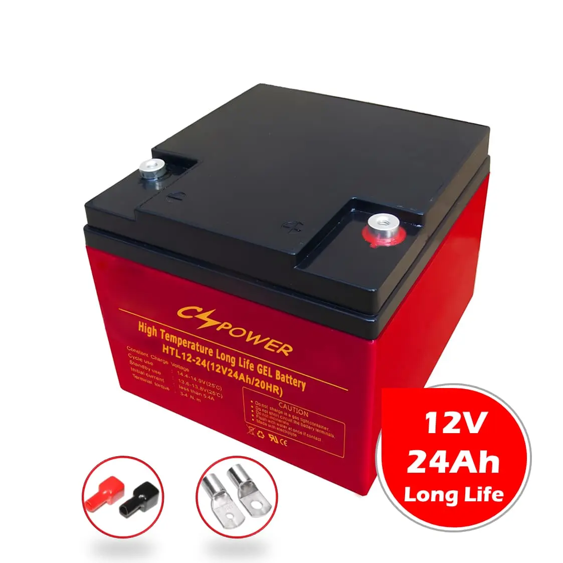 Cspower 12V 24ah cuộc sống lâu dài Gel pin cho các công cụ điện, up Trung Quốc Cung Cấp VS: cuộn HTL12-24 DAR