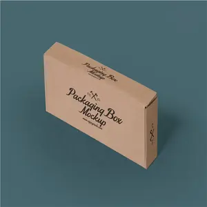 Mini scatola di carta Kraft spedizione cartone ondulato riciclato con materiale ecologico per la spedizione