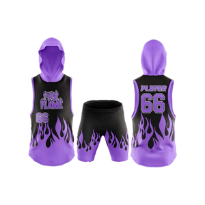 Uniforme de football à 7 sublimé personnalisé, short à capuche unisexe, séchage rapide, vêtements de sport toutes saisons - Product Image 1