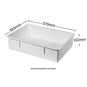 Conteneurs de Fermentation et de Stockage Empilables en Plastique Blanc Robuste avec Couvercles pour Pâtisserie, Pain et Pâte à Boulangerie - Product Image 4