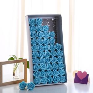 Giorno di san valentino Sapone Rose 50pcs Bagno di Petali di Rosa Fiori di Sapone Scatola - Product Image 1