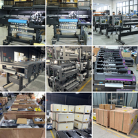 600mm Format Transfer panas A1 Roll tiga 4 kepala 3200U1 kepala Inkjet Digital DTF Film Printer untuk 3D bordir T Shirt