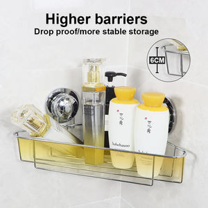 Estante de esquina de baño de <span class=keywords><strong>acero</strong></span> <span class=keywords><strong>inoxidable</strong></span> de alta calidad estante de <span class=keywords><strong>ducha</strong></span> de esquina <span class=keywords><strong>sin</strong></span> succión de perforación - Product Image 5