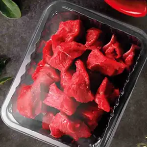 صينية PP مخصصة من المصنع صينية بلاستيكية لتحضير اللحوم طرية وتغليف مخصص للحم
