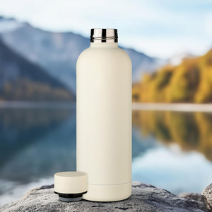 500ml Soft Touch Rubber Paint Stainless Steel Vacuum Flask Sports Insulated <b>Water</b> <b>Bottle</b> - Product Image 4