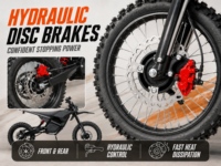 Moto électrique 60V 27Ah 5000W tout-terrain Ebike
