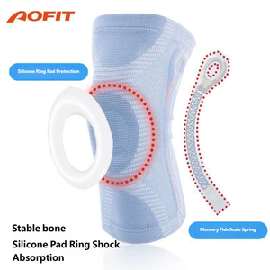 Genouillère de protection professionnelle unisexe pour le sport, le basketball et la course, avec stabilisateurs latéraux pour déchirure du ménisque - Product Image 2