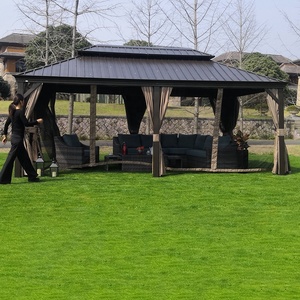 High Quality Outdoor Fireproof <strong>Fixed</strong> Hexagonal <strong>Gazebo</strong> for Sale - Product Image 2