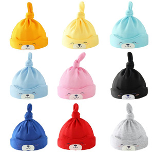 Gorro unisex para bebé, gorro para dormir para recién nacido, gorro de cola larga bonito para bebé, gorro para dormir para exportar - Product Image 6