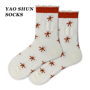 Tất Nữ Thời Trang Mùa Xuân Và Mùa Thu Họa Tiết Hoa Đáng Yêu Tất Nữ Họa Tiết Hoa Tình Yêu Thường Ngày - Product Image 5