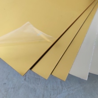 Usinage optique de feuille du miroir PMMA/ACRYLIQUE d'or/argent d'applications