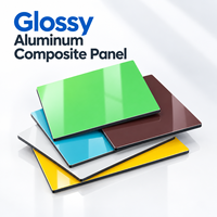 Panneau composite en aluminium brillant 4 mm, panneau ACM ivoire pour panneaux d'affichage découpés CNC