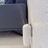Diffuseur d'arômes portable pour la maison, machine de diffusion d'arômes sans eau avec contrôle Bluetooth, prise secteur, avec veilleuse