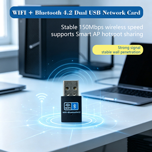IFA02 2 en 1 USB 150Mbps 2.4GHz BT4.2 Tarjeta de Red Inalámbrica, Punto de Acceso Inteligente, Adaptador Wifi Bluetooth - Product Image 4