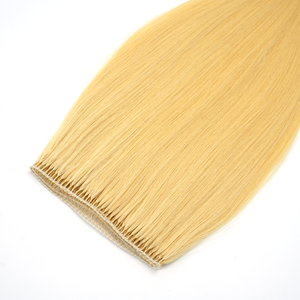 การยืดผมแบบไม่ทอที่มองไม่เห็นขน100% ต่อผมมนุษย์แท้เรมี่ผมขนนก100% จริง - Product Image 1