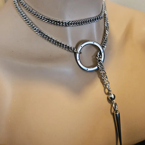 سلسلة الانزلاق ارتفاع المقود الوهق قلادة القلائد طوق التفاف قلادة نمط الحياة المجوهرات ، الأزواج المجوهرات - Product Image 2