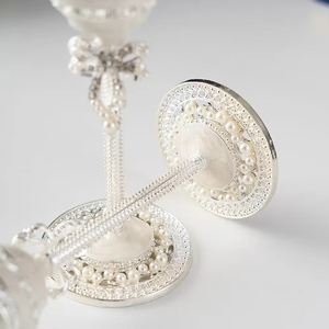 Copas de Champán Elegantes y de Lujo para Bodas, con Tallo y Base Decorativos, Perfectas para Brindis y Celebraciones - Product Image 2