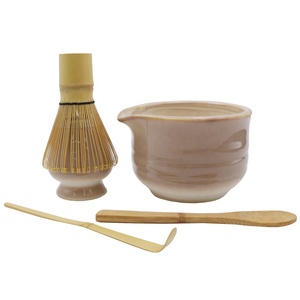 Kit d'outils à <span class=keywords><strong>matcha</strong></span> personnalisé, <span class=keywords><strong>fouet</strong></span>, support et bol avec bec verseur, brun clair, émaillé au four flamme, ensemble à <span class=keywords><strong>matcha</strong></span> en céramique pour <span class=keywords><strong>thé</strong></span> au lait - Product Image 1